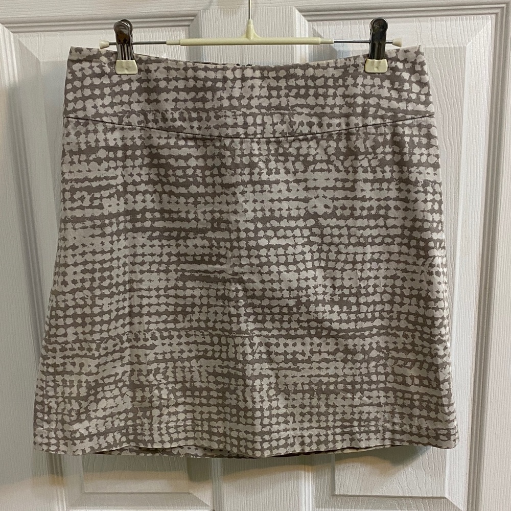 Mexx Tan Brown Mini Skirt Cotton Spandex Women’s Size 34 Summer Travel Vacation